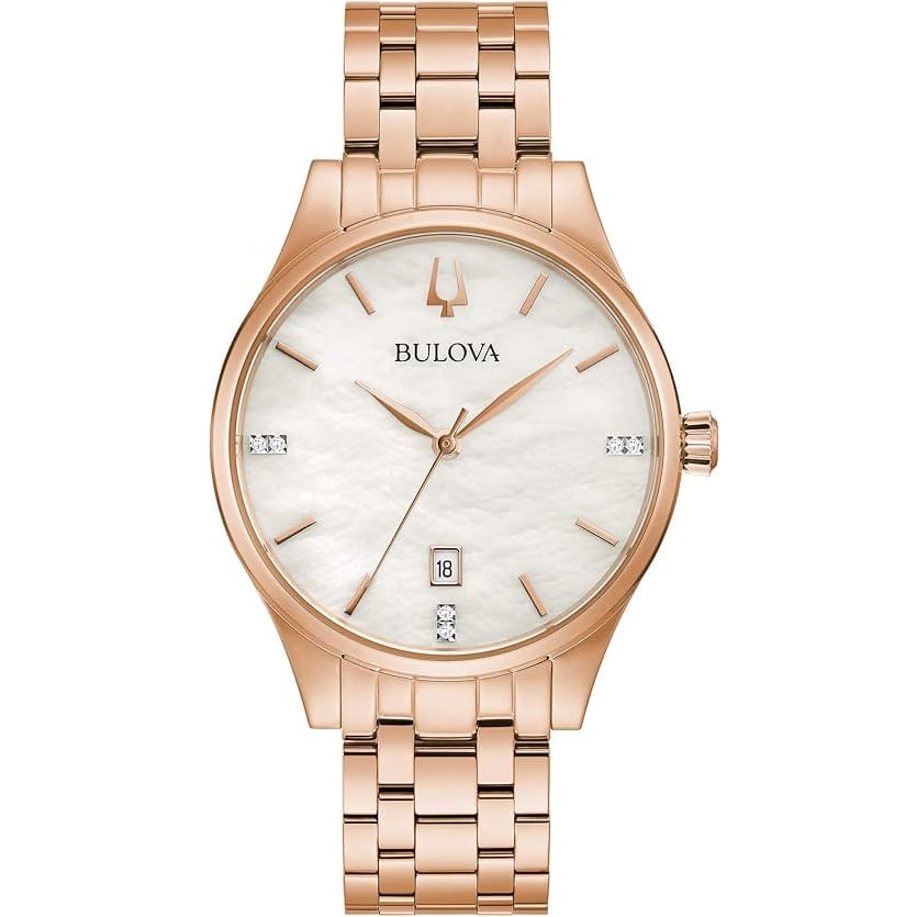 Bulova Diamond Clásico para Mujer pulsera de metal – 97P152