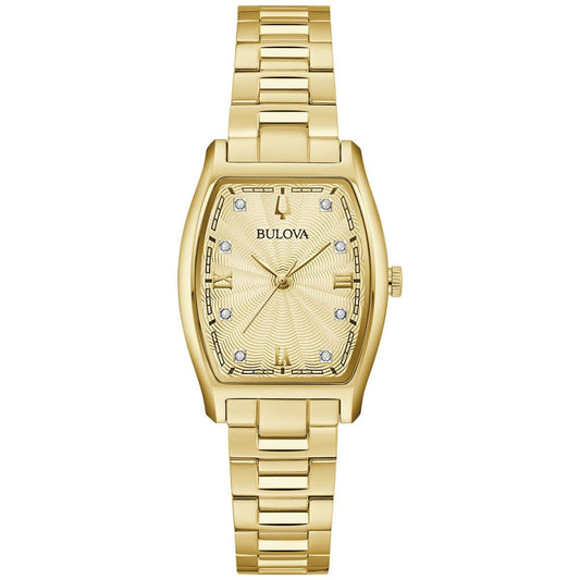 Bulova Crystal de mujer correa de metal 35 mm – 97P160