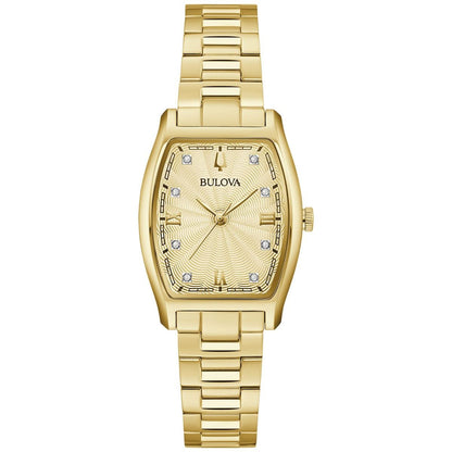 Bulova Crystal de mujer correa de metal 35 mm – 97P160