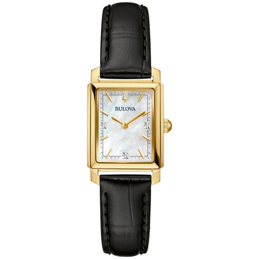 Bulova Sutton de mujer correa de piel 21 mm – 97P166