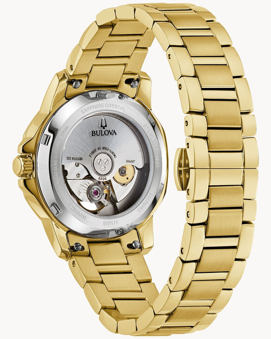 Bulova Marine Star de mujer correa de metal – 97P171