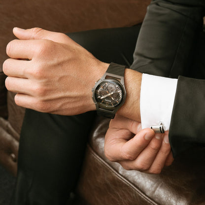 Bulova Curv de hombre pulsera de resina – 98A162