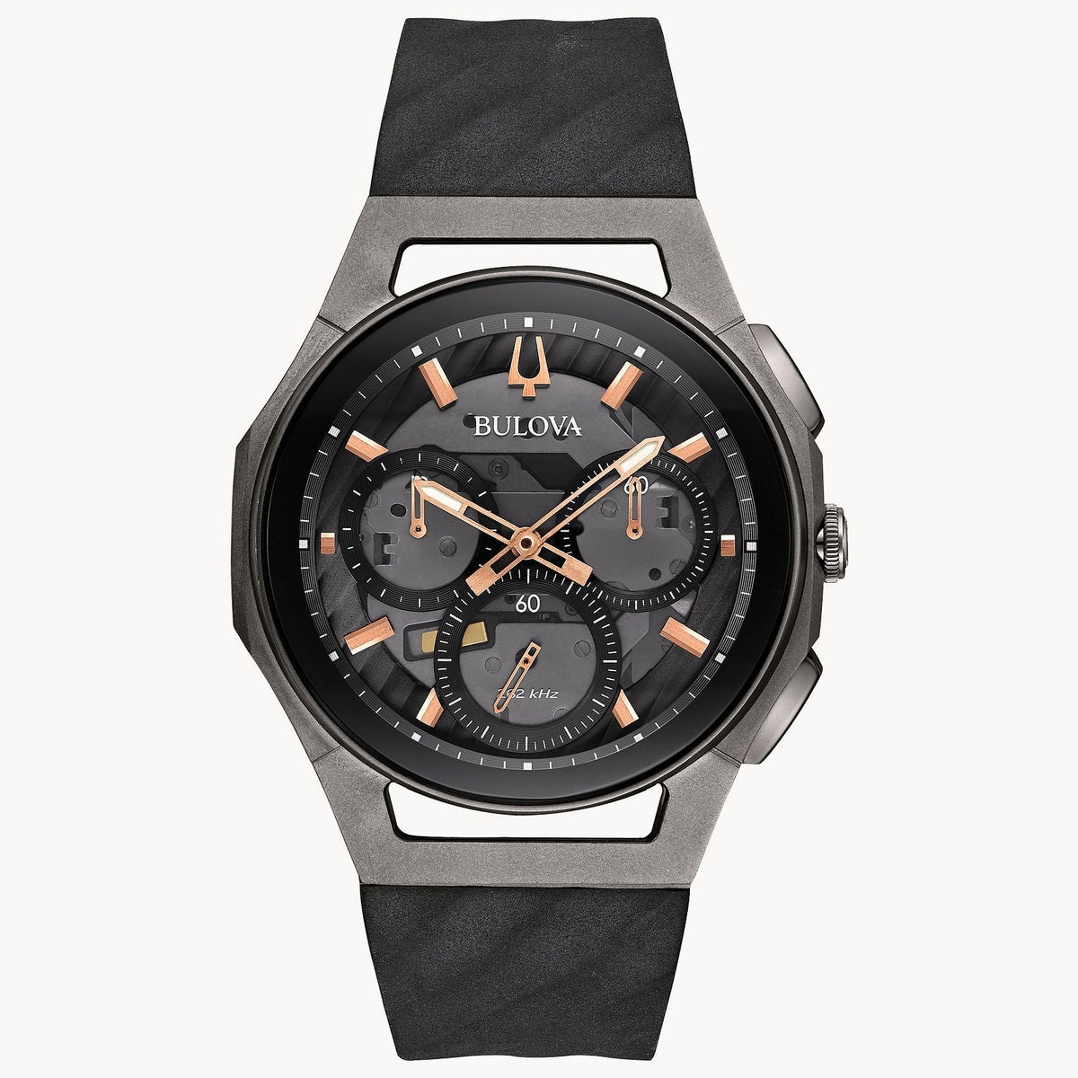 Bulova Curv de hombre pulsera de resina – 98A162