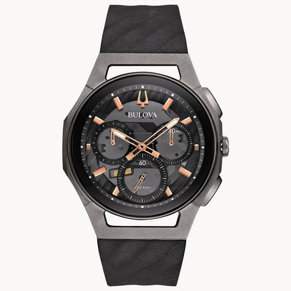 Bulova Curv de hombre pulsera de resina – 98A162