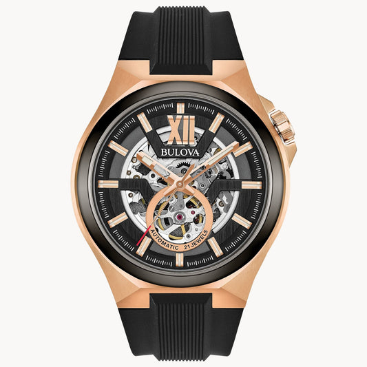 Bulova Machine de hombre automático pulsera de resina – 98A177