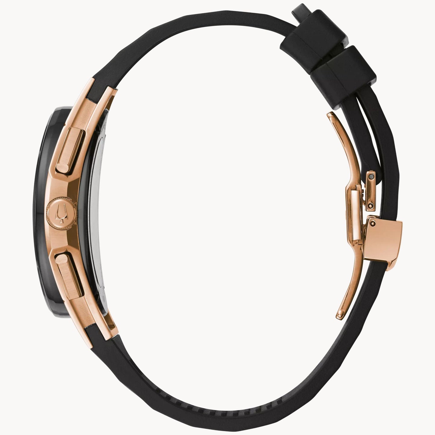 Bulova Curv de hombre correa de caucho – 98A185