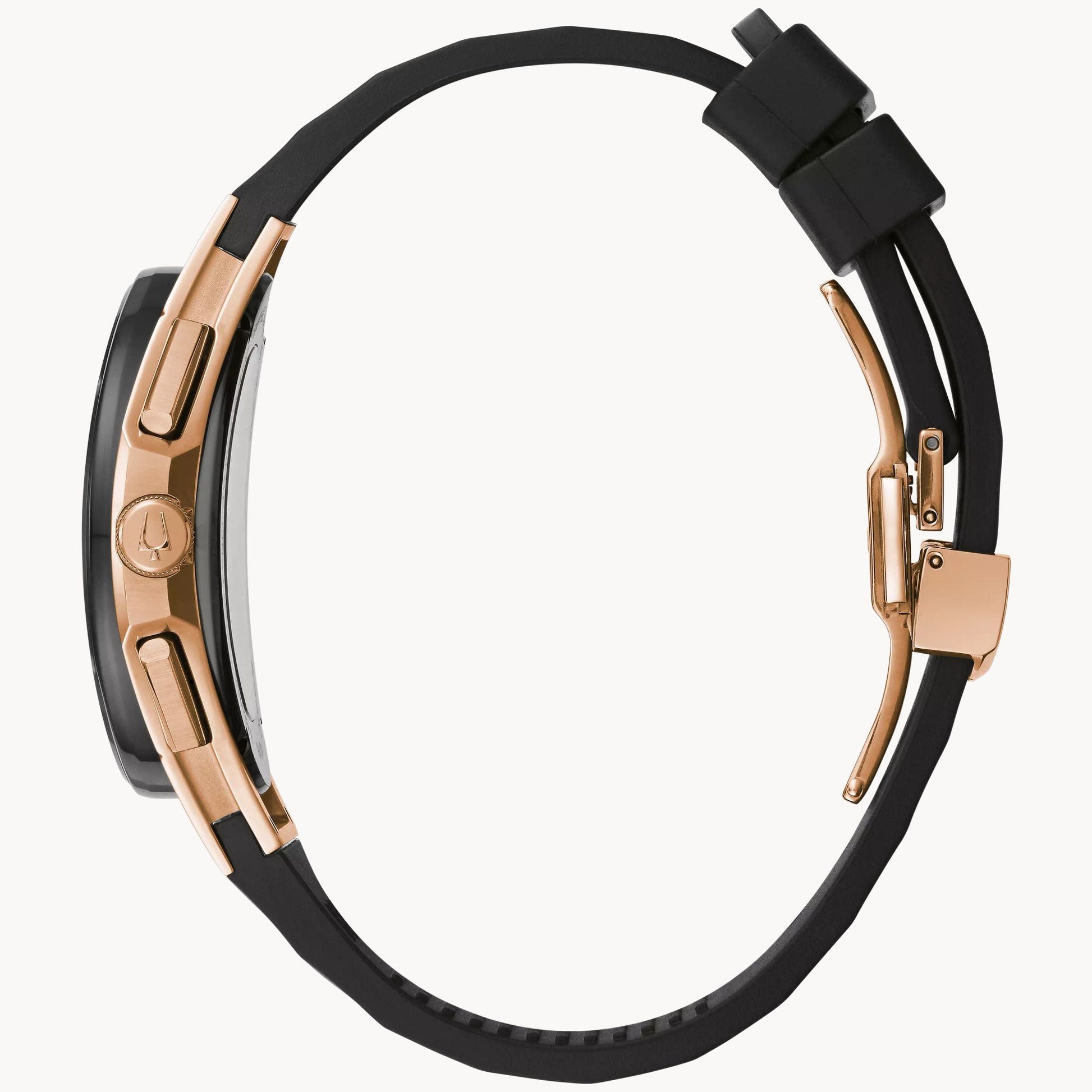 Bulova Curv de hombre correa de caucho – 98A185