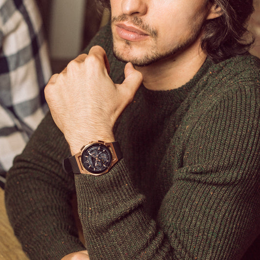 Bulova Curv de hombre correa de caucho – 98A185