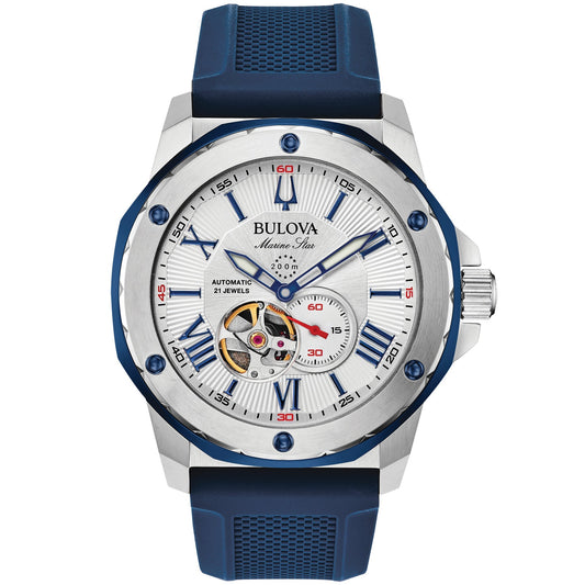 Bulova Marine Star de hombre pulsera de resina 44 mm – 98A225
