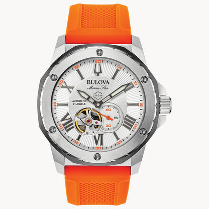 Bulova Marine Star de hombre banda de caucho 44mm – 98A226