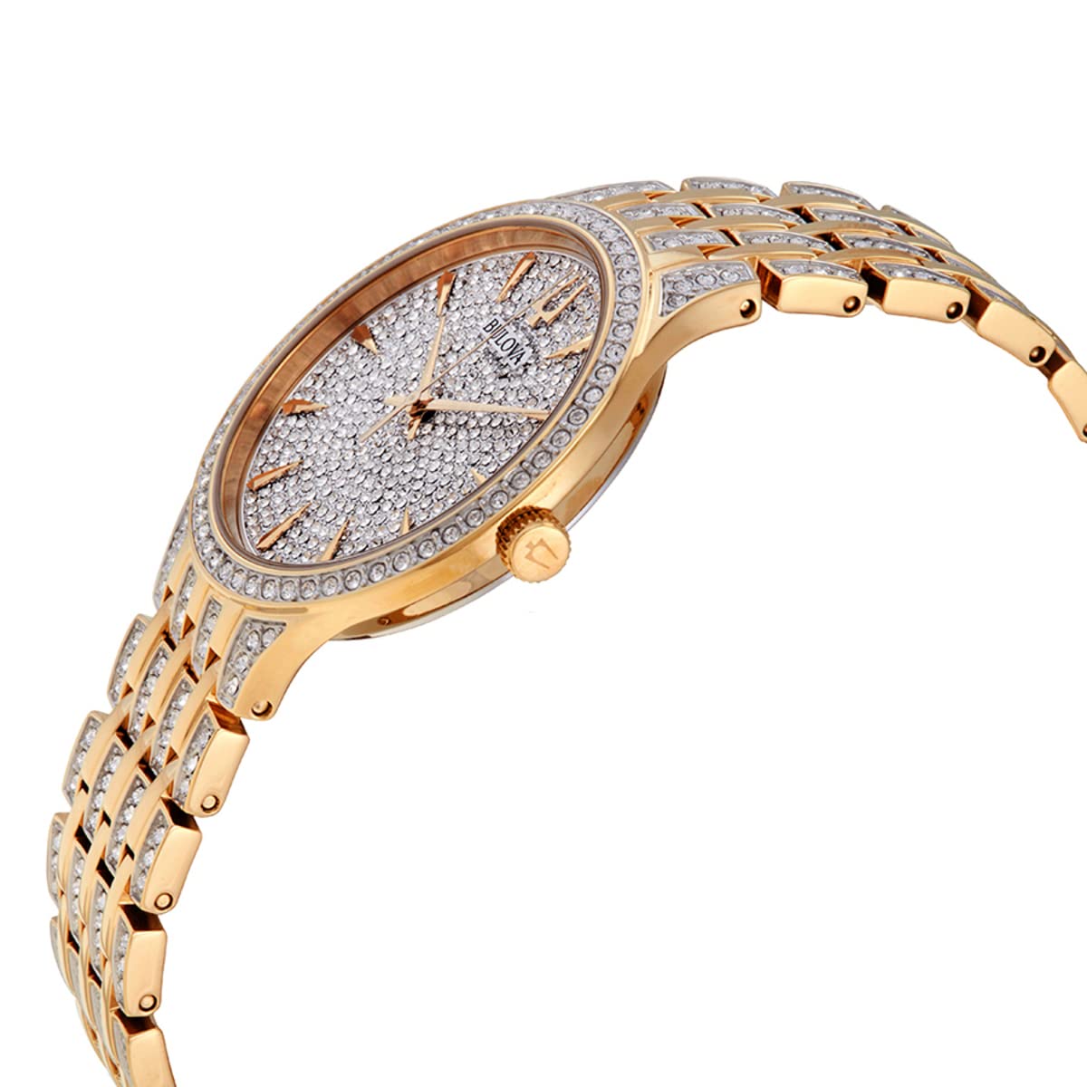 Bulova Crystal de mujer correa de metal – 98A229