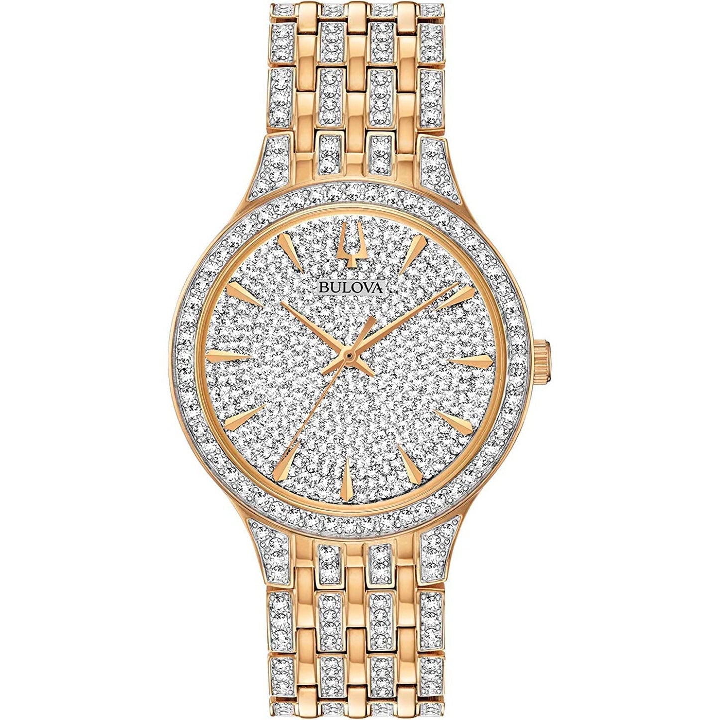 98A229 Reloj Bulova Crystal de mujer correa de metal