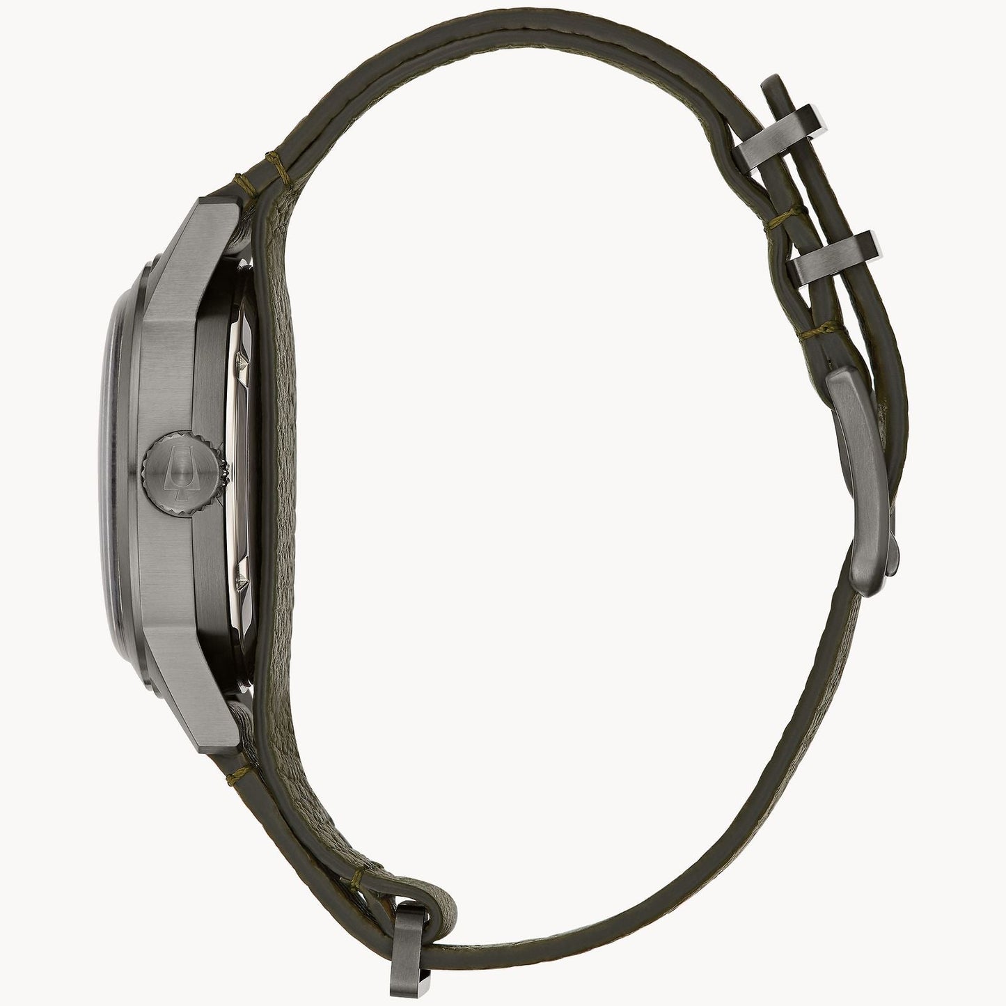 Bulova Hack Watch de caballero pulsera de cuero – 98A255