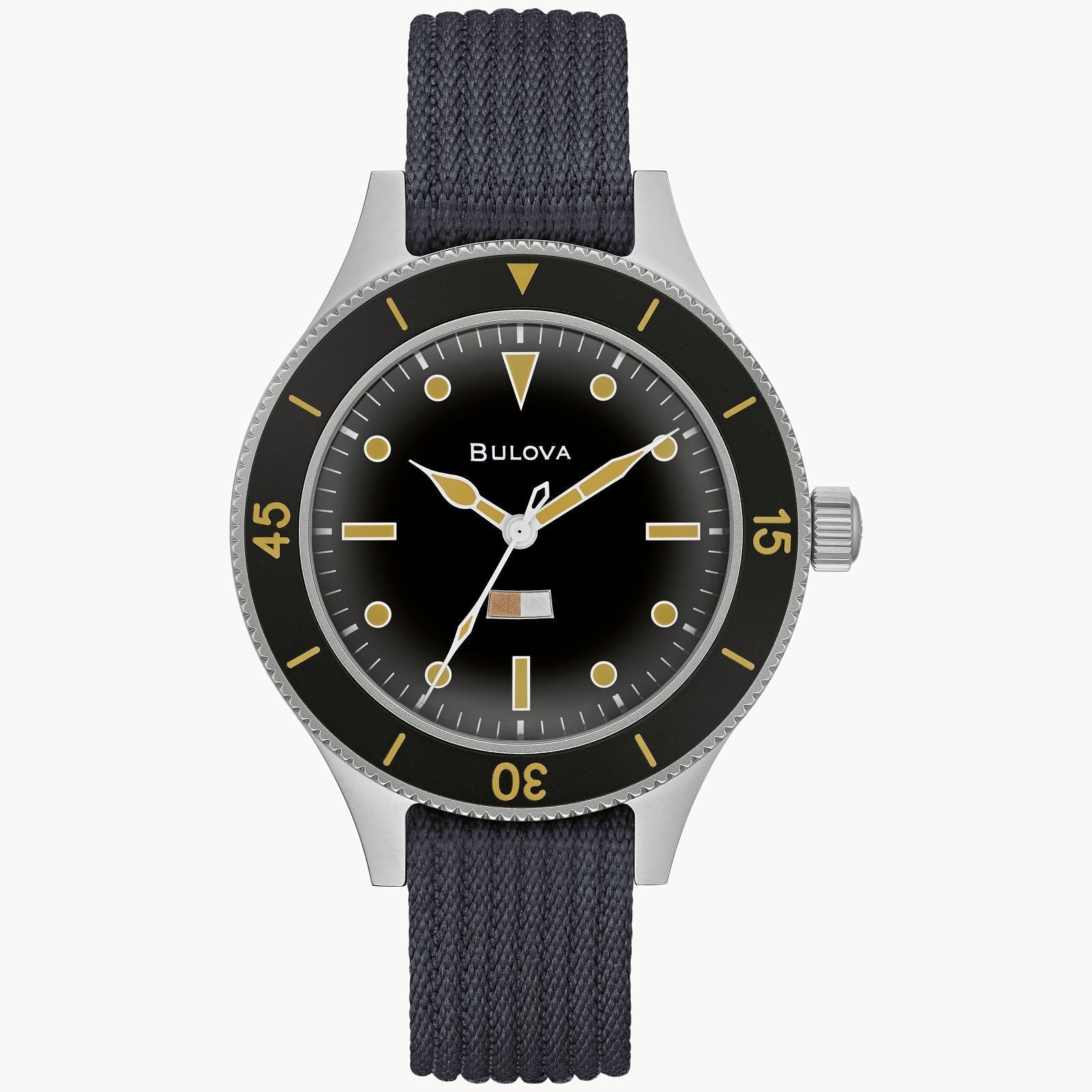 Bulova Mil Ships de hombre banda de tela 41mm – 98A266