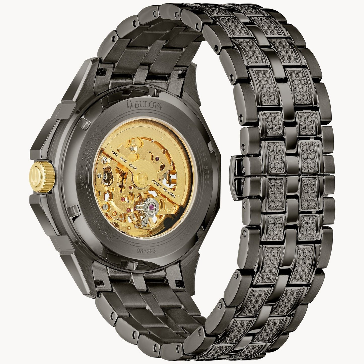 Bulova Octava de hombre pulsera de metal 41 mm – 98A293