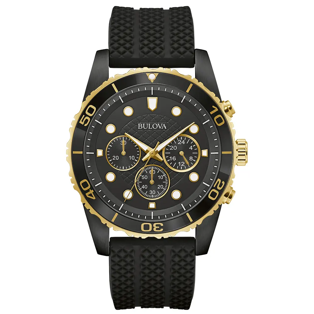 Bulova Sport de hombre correa de silicona – 98A297