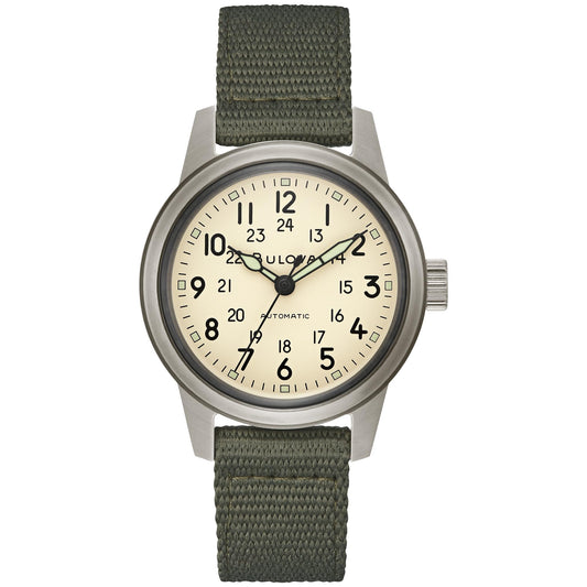 Bulova Hack Military de hombre pulsera de tela – 98A307