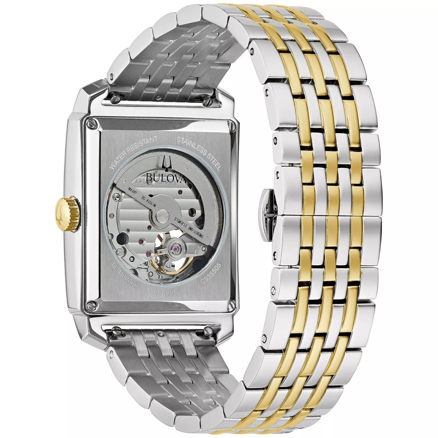 Bulova Skeleton de hombre pulsera de metal – 98A308