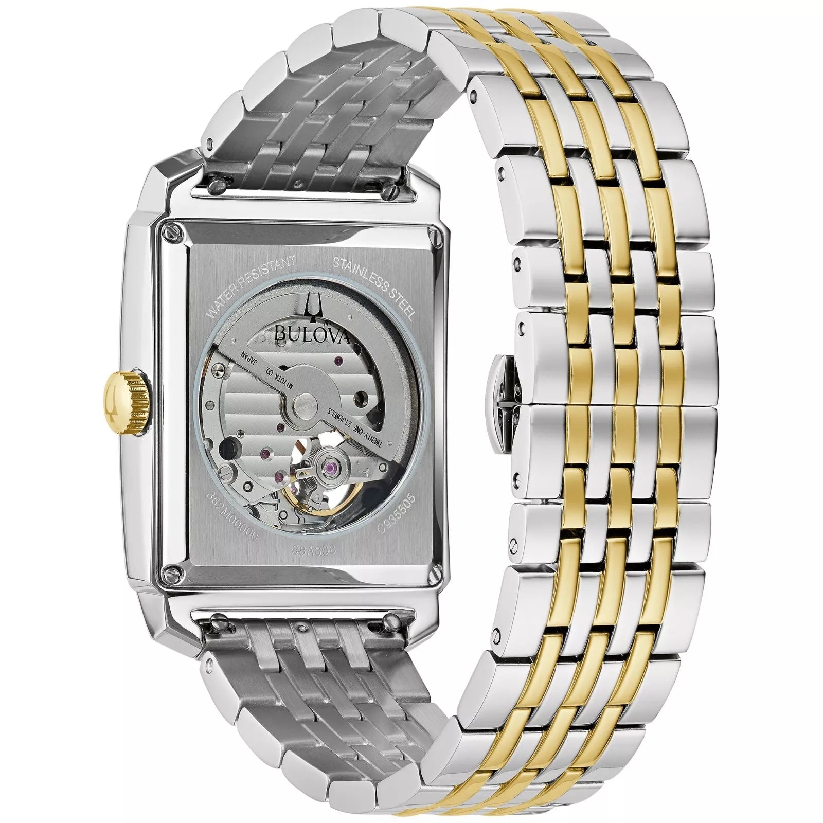 Bulova Skeleton de hombre pulsera de metal – 98A308