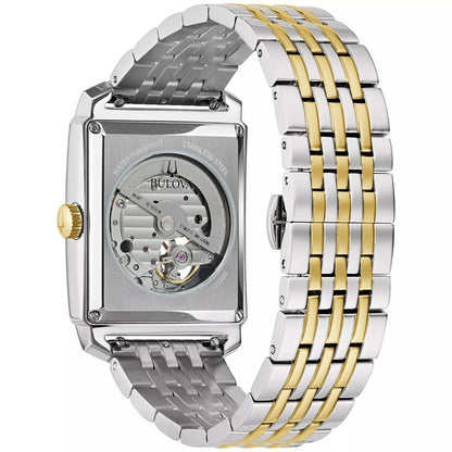 Bulova Skeleton de hombre pulsera de metal – 98A308