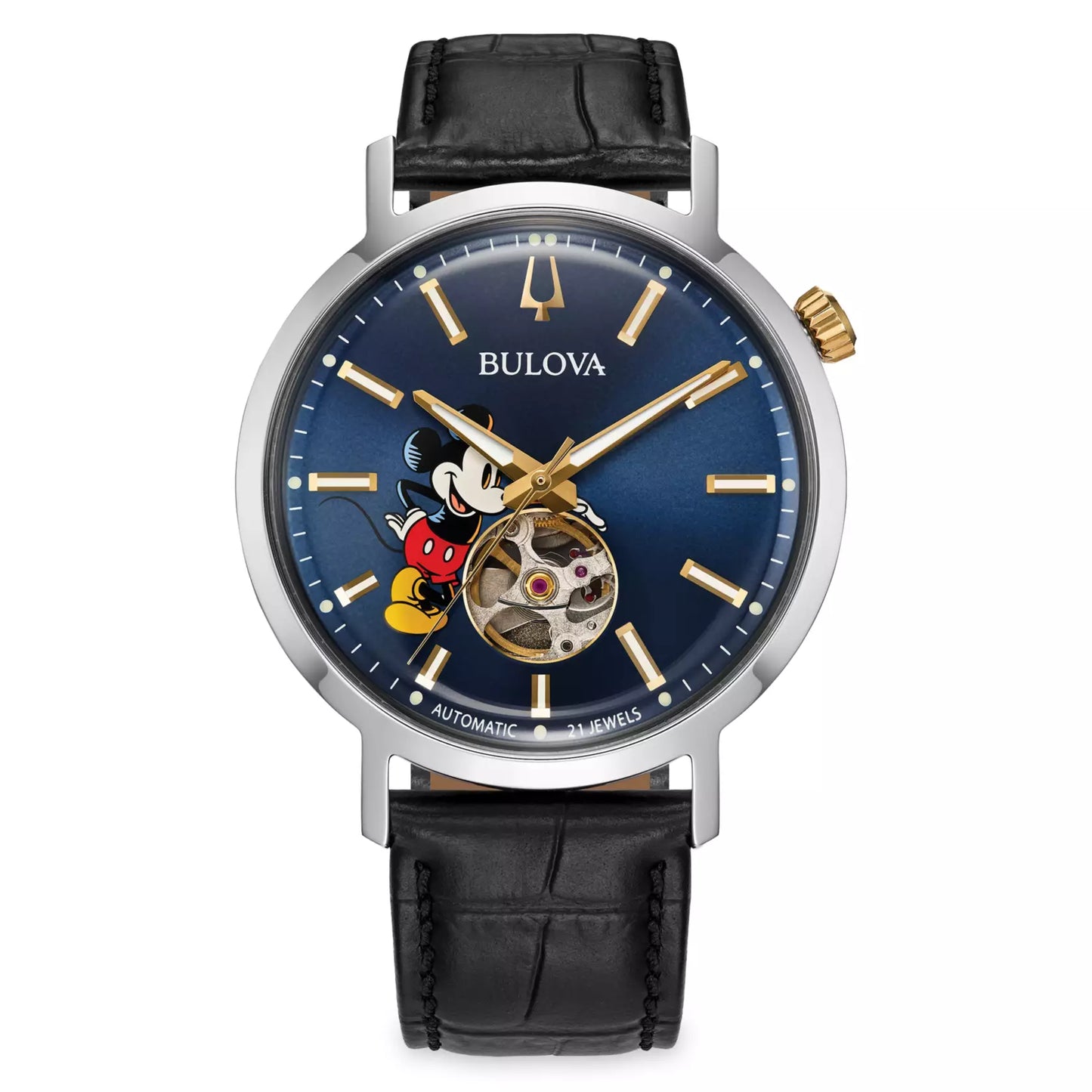 Bulova Disney Mickey Mouse unisex pulsera de piel 41 mm – 98A312