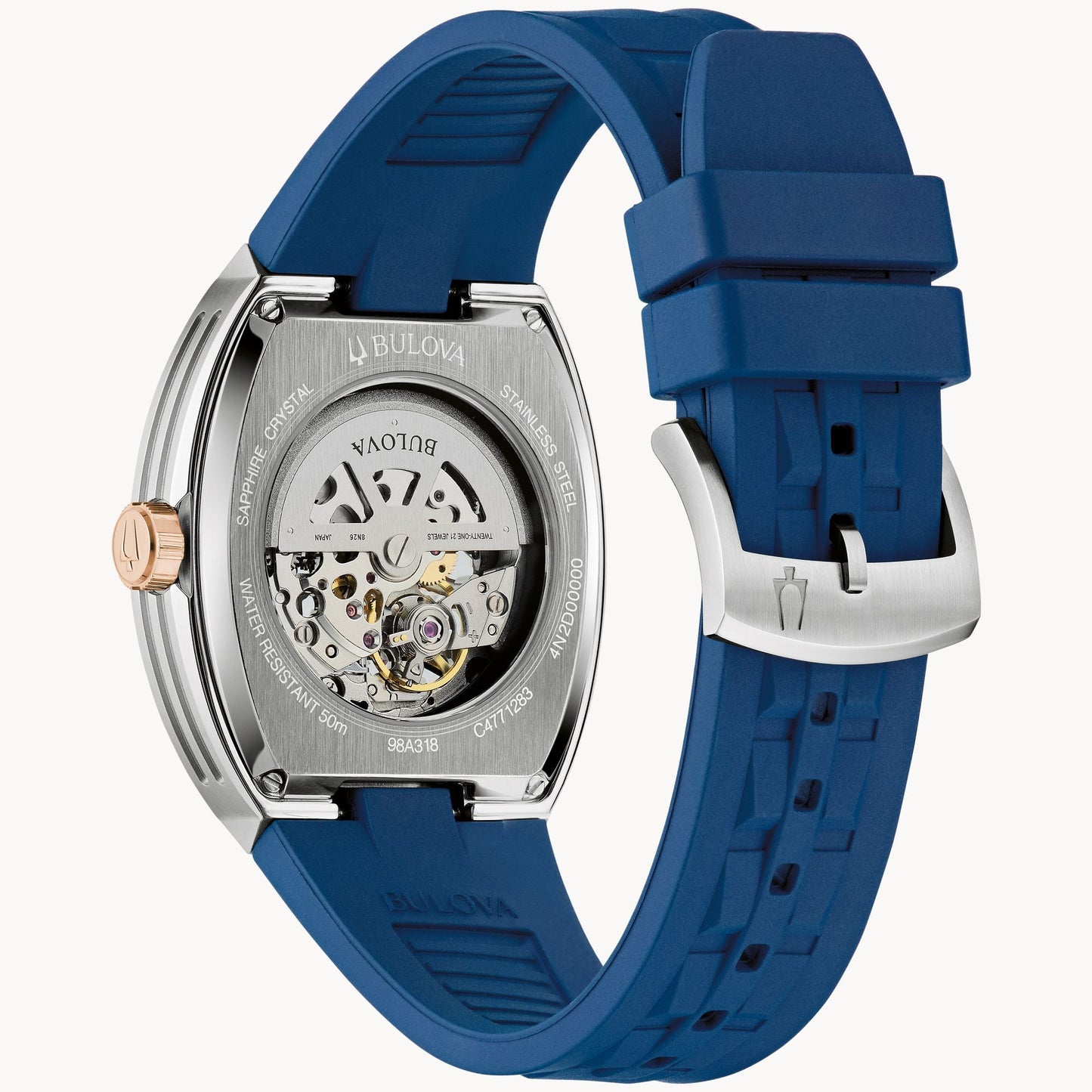 Bulova Machine de hombre corrrea de resina – 98A318