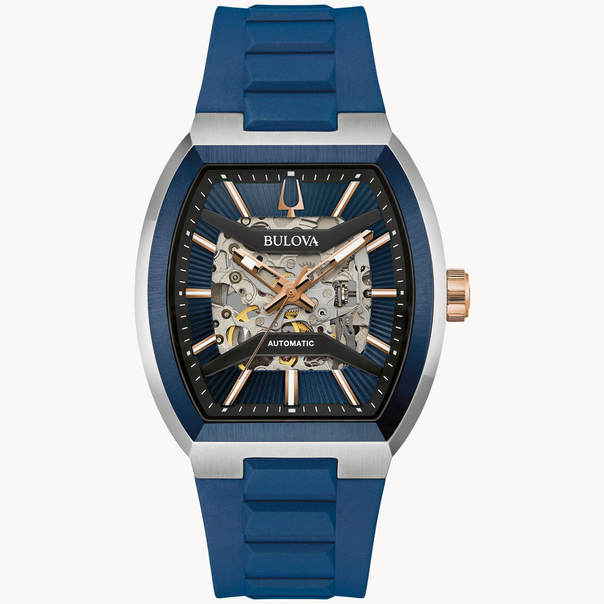 Bulova Machine de hombre corrrea de resina – 98A318