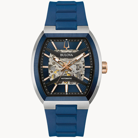 Bulova Machine de hombre corrrea de resina – 98A318