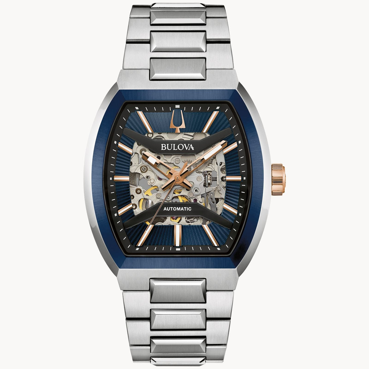 Bulova Machine de caballero pulsera de metal – 98A319