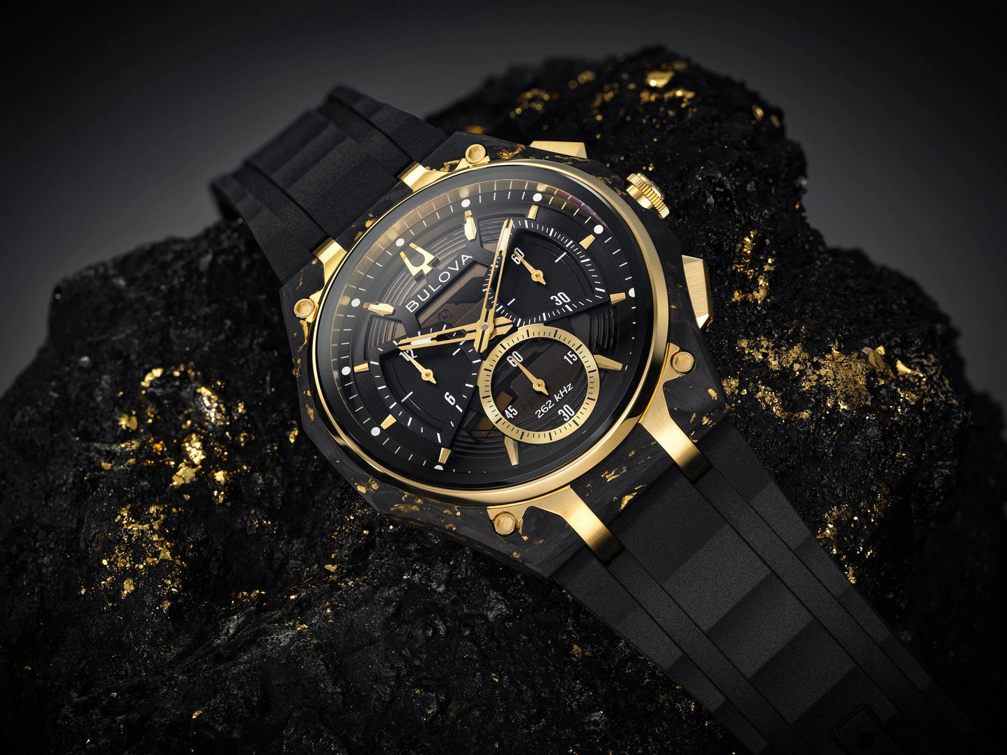 Bulova Curv de hombre correa de resina – 98A328