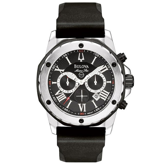 Bulova Marine Star de hombre banda de caucho 44mm – 98B127