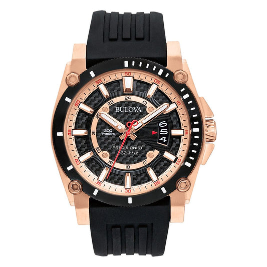 Bulova Icon Precisionist de hombre correa de silicona 46 mm – 98B152