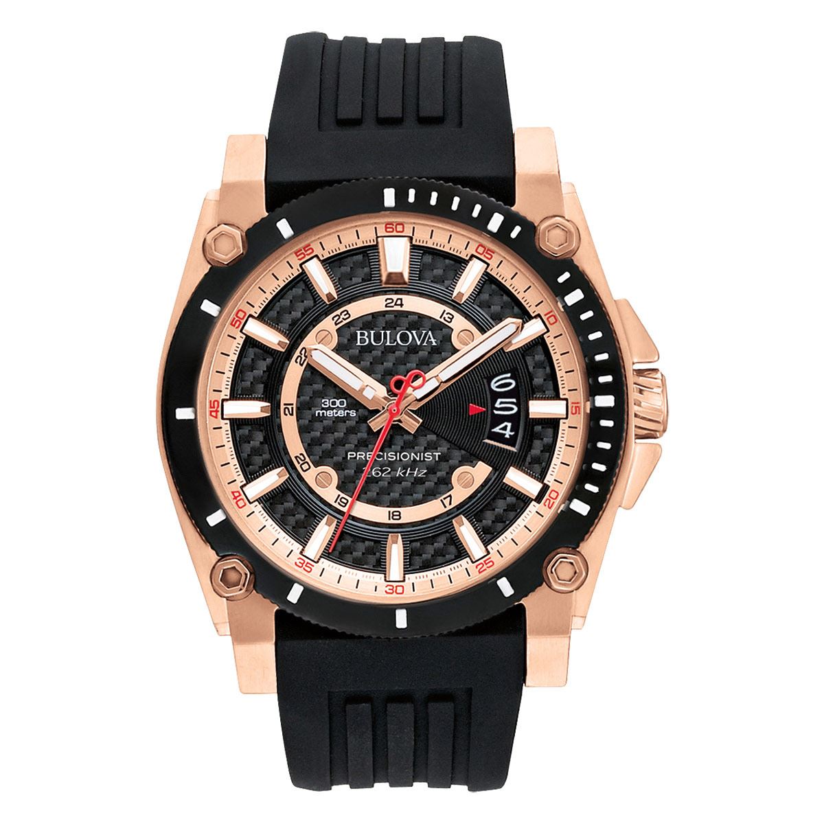 Bulova Icon Precisionist de hombre correa de silicona 46 mm – 98B152