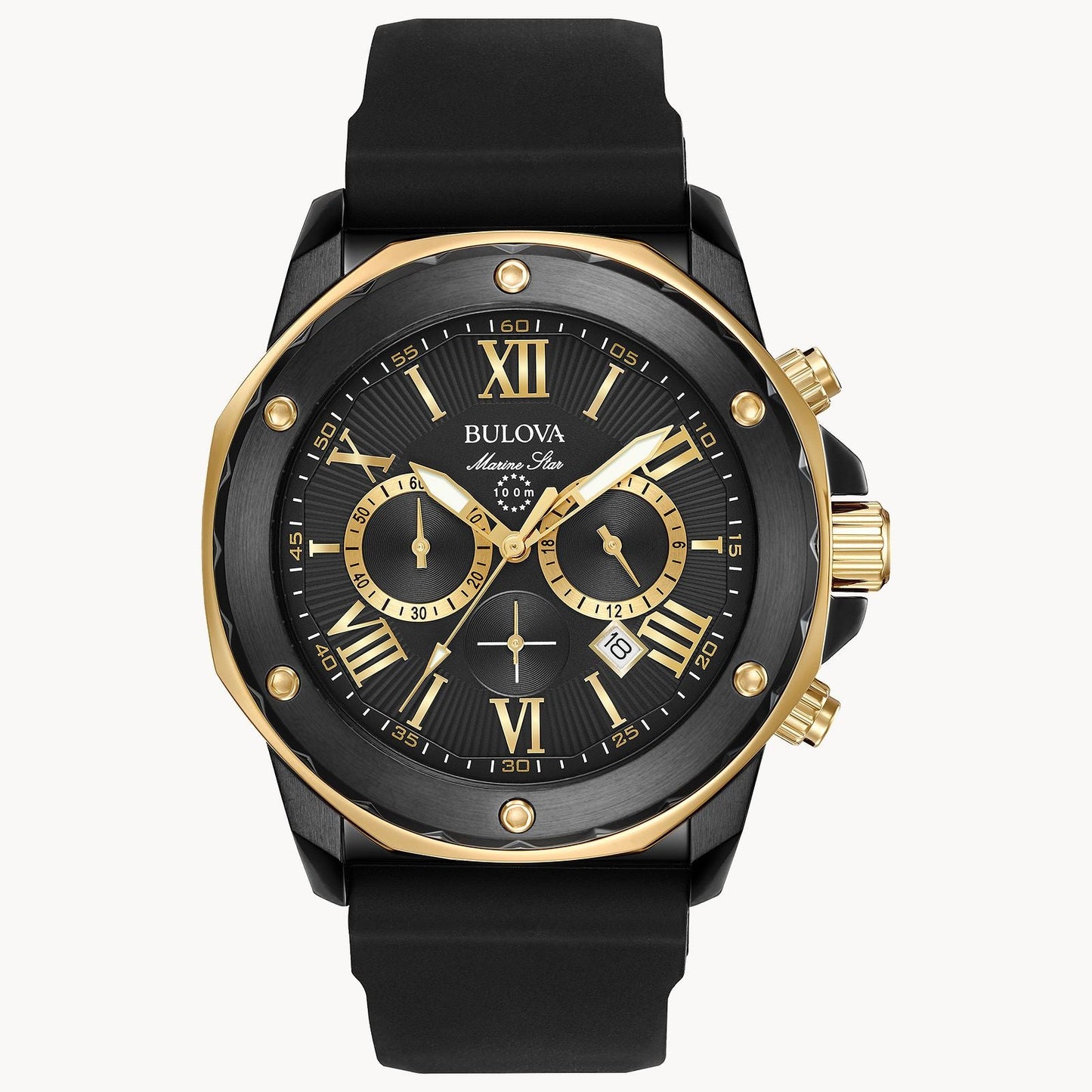 Bulova para caballero pulsera de caucho – 98B278