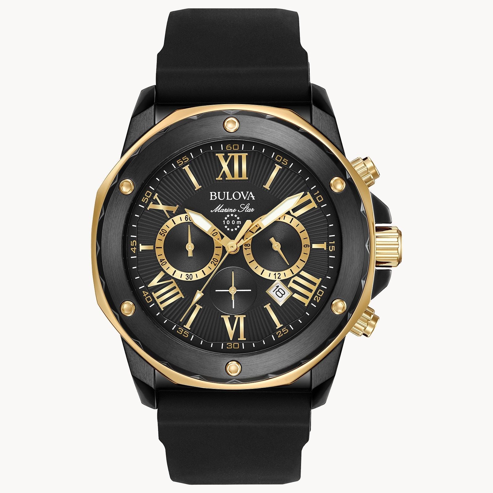Bulova para caballero pulsera de caucho – 98B278
