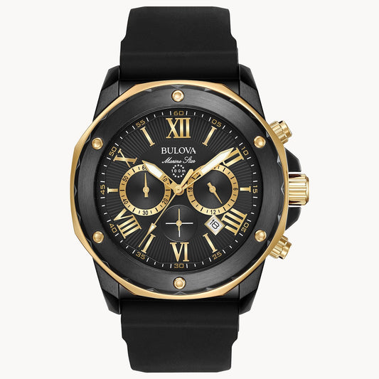 Bulova para caballero pulsera de caucho – 98B278