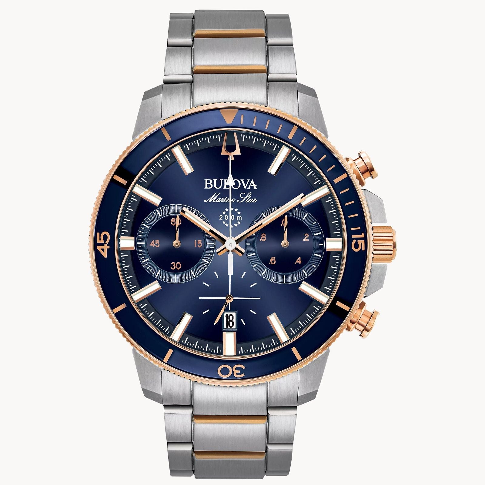 Bulova Marine Star de caballero pulsera de metal – 98B301