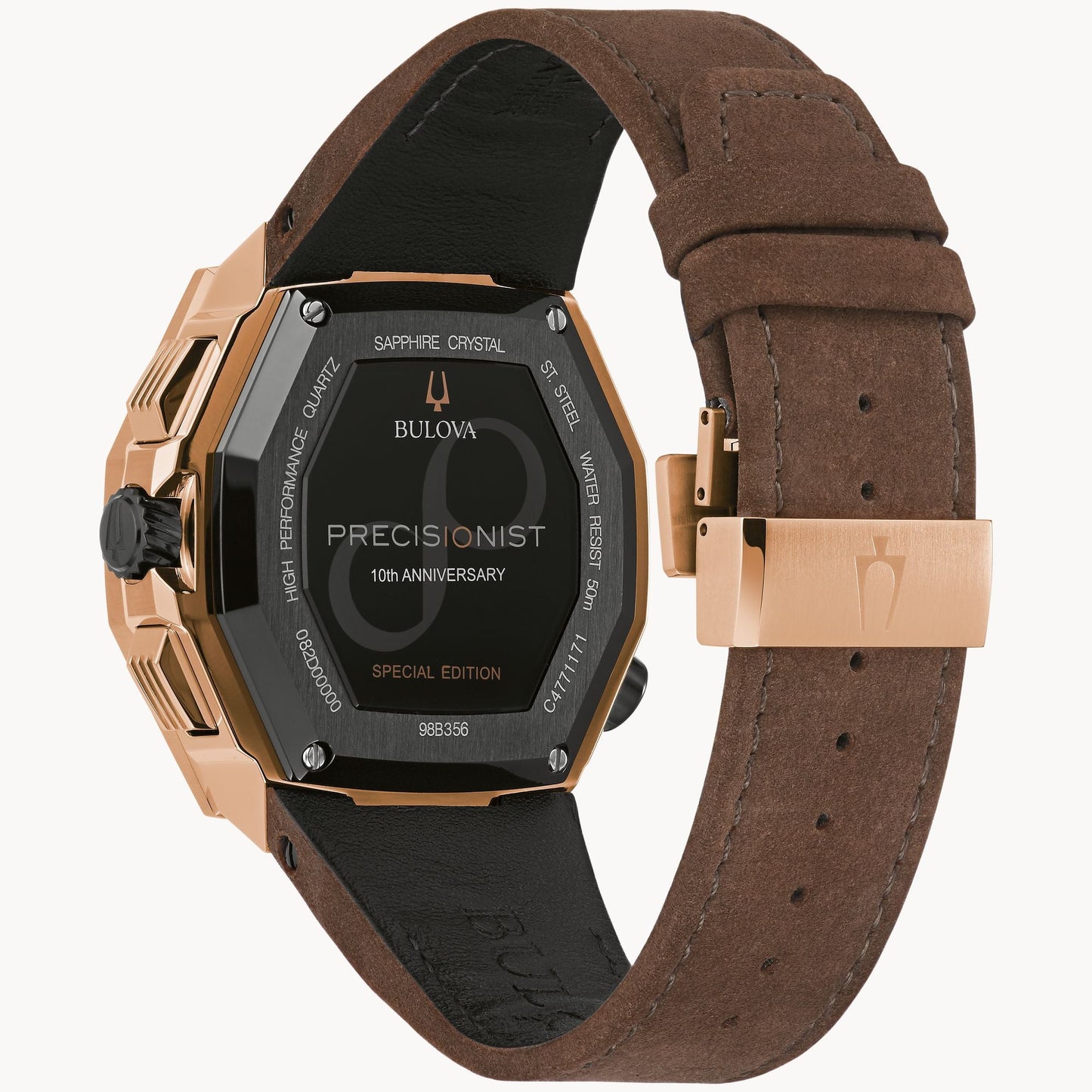 Bulova Series X de hombre correa de cuero – 98B356