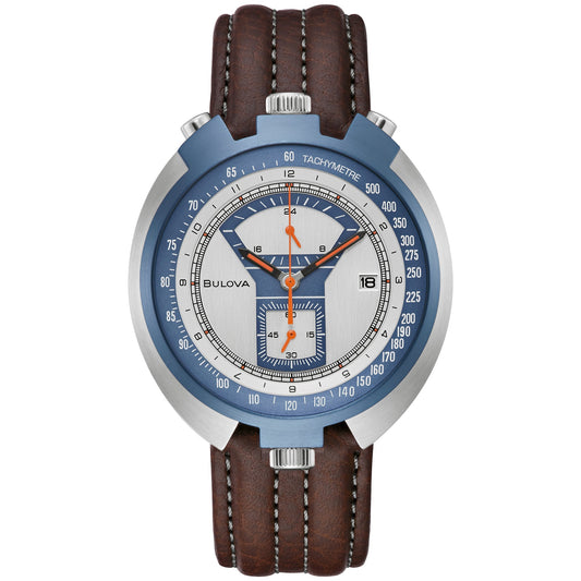 Bulova Parking Meter de hombre pulsera de cuero 43 mm – 98B390