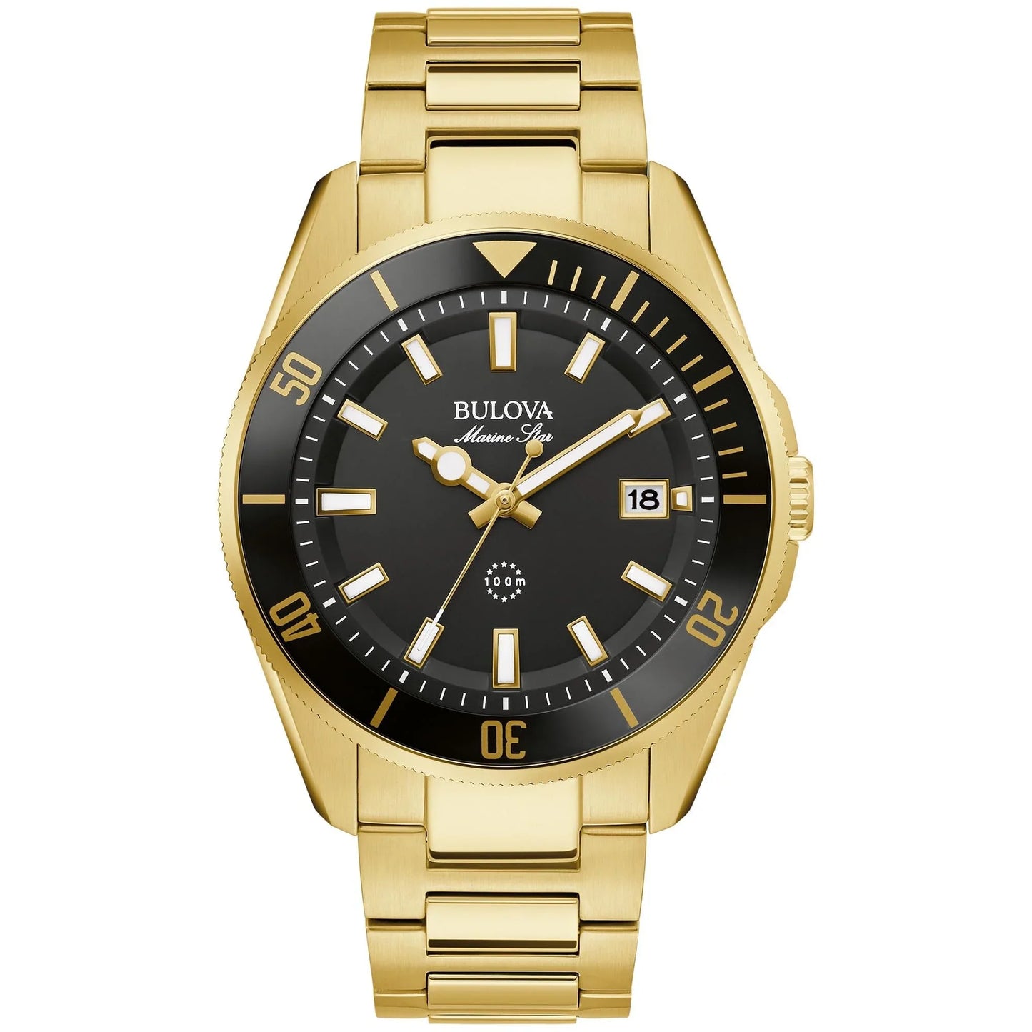 Bulova Marine Star Análogo para hombre pulsera de metal – 98B396