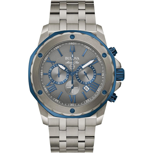 Bulova Marine de hombre banda de metal – 98B411