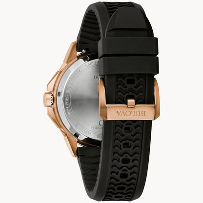Bulova Marine Star de hombre pulsera de caucho – 98B421