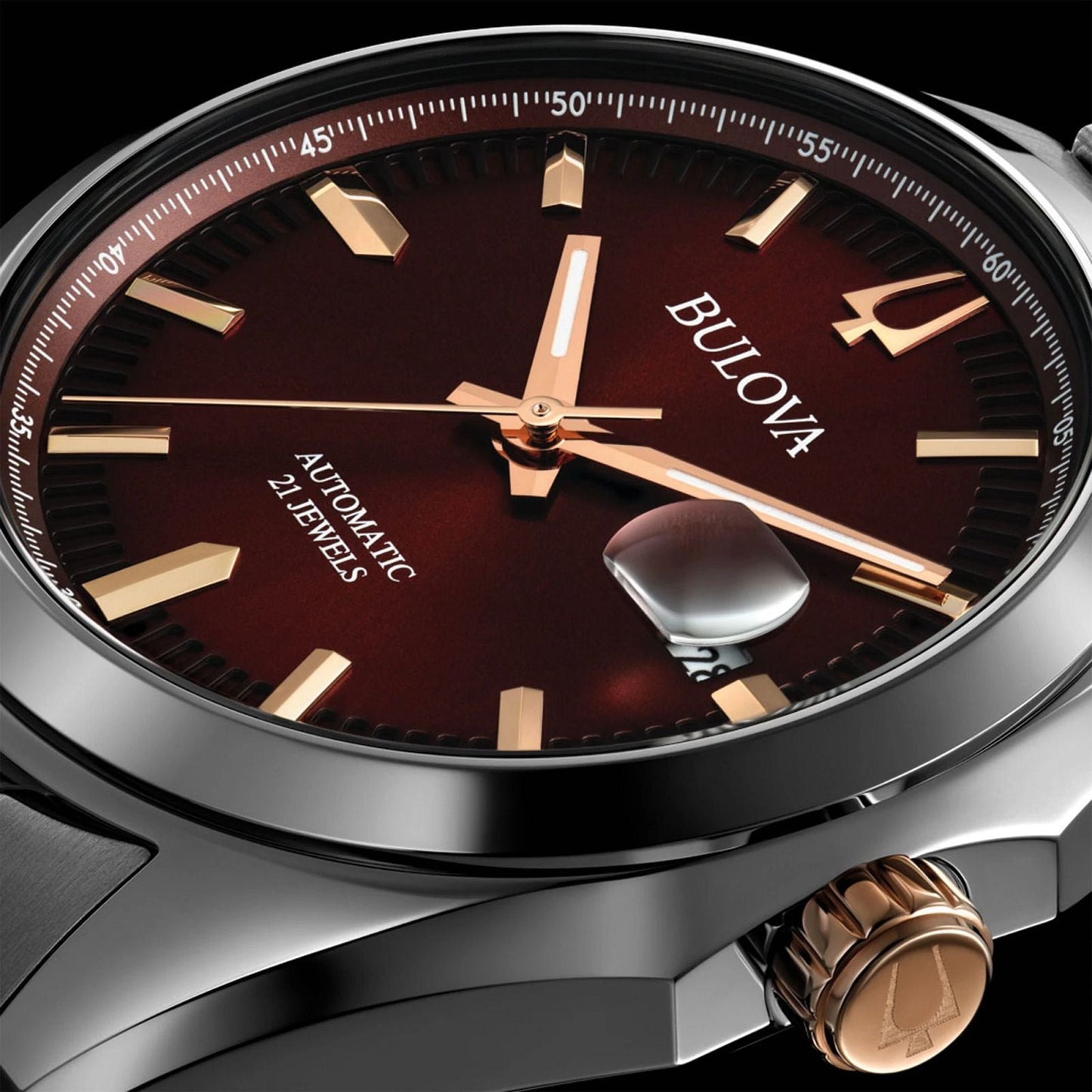 98B422 Reloj Bulova Surveyor de caballero pulsera de metal 39 mm