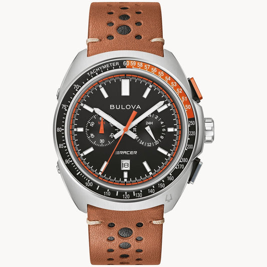 Bulova Racer de hombre pulsera de piel 42 mm – 98B427