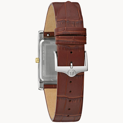Bulova Sutton de hombre pulsera de cuero – 98B430