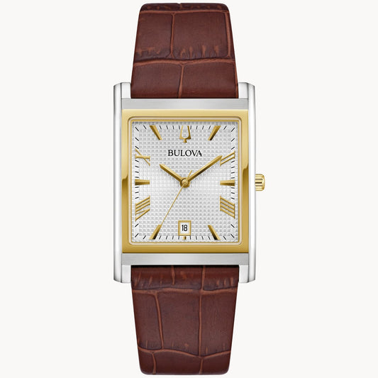 Bulova Sutton de hombre pulsera de cuero – 98B430