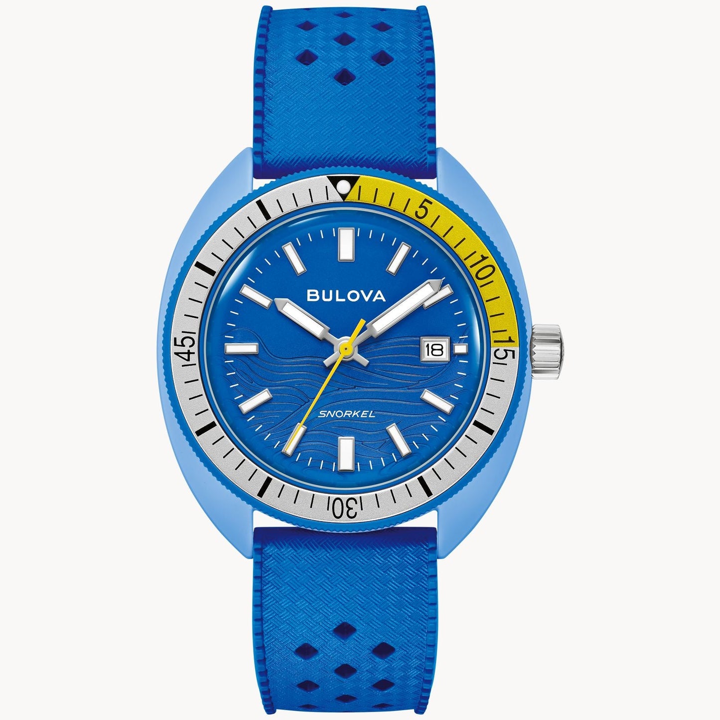 Bulova Snorkel de hombre correa de resina 41mm – 98B445