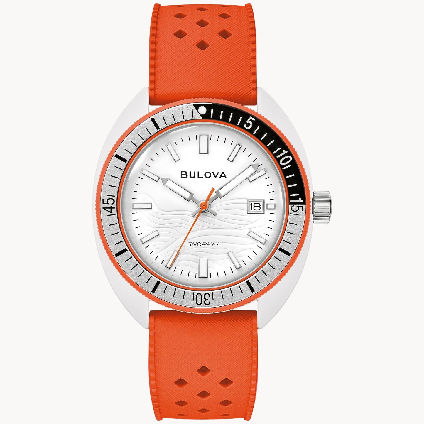 Bulova Snorkel Unisex pulsera de caucho 41 mm – 98B448