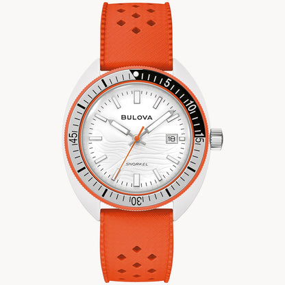 Bulova Snorkel Unisex pulsera de caucho 41 mm – 98B448