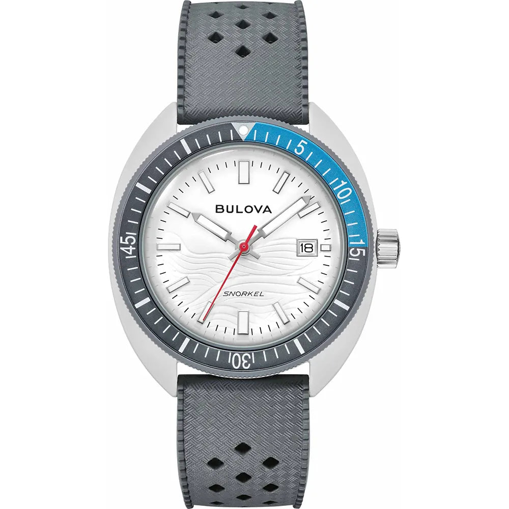 Bulova Snorkel de caballero pulsera de caucho 41 mm – 98B449